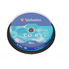 CD-R Verbatim 700MB 52X 80min 10T